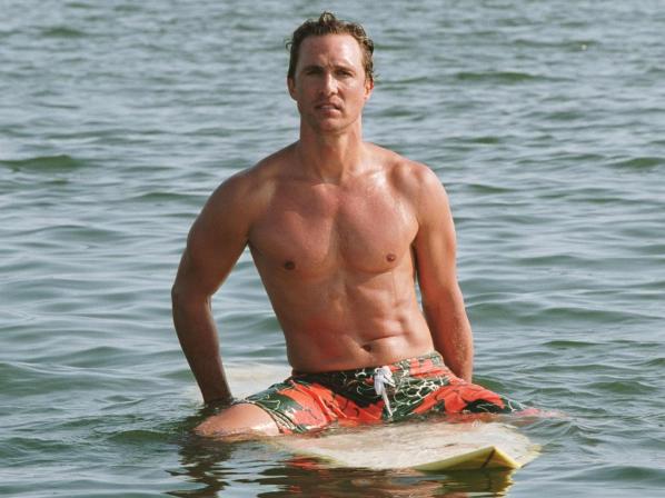 Los 10 abdómenes más famosos - 3. Matthew McConaughey